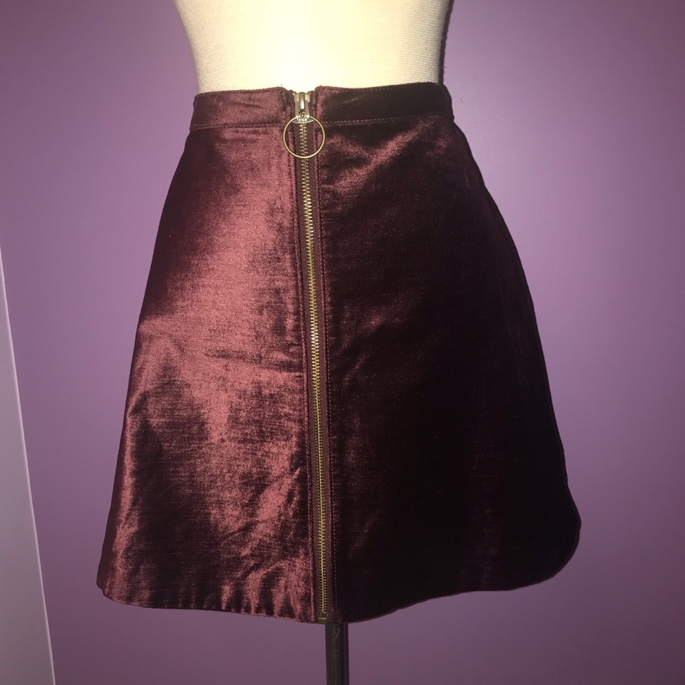 {Free People} Zipper Skirt